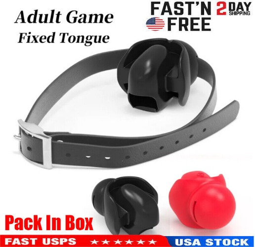 New Fixed Tongue Silicone Gag Water Balloon Yoke Bondage Control For Couples