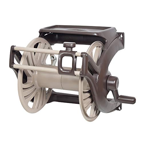 NeverLeak Poly Wall Mount Hose Reel with Manual Hose Guide and Tray - 2415500