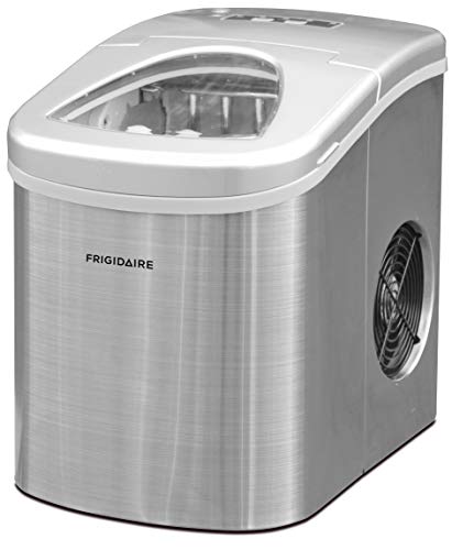 Frigidaire Countertop Ice Maker, Compact Machine, 26 lbs per day, Stainless - STAINLESS