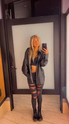 Oversized Vegan Leather Shirt