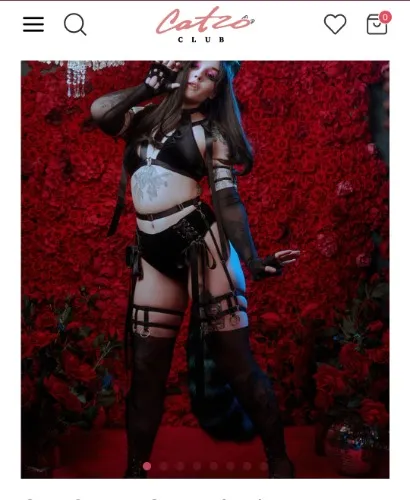 Catzo Club Cheshire cat set— Luxury lingerie, harnesses, dresses, and accessories