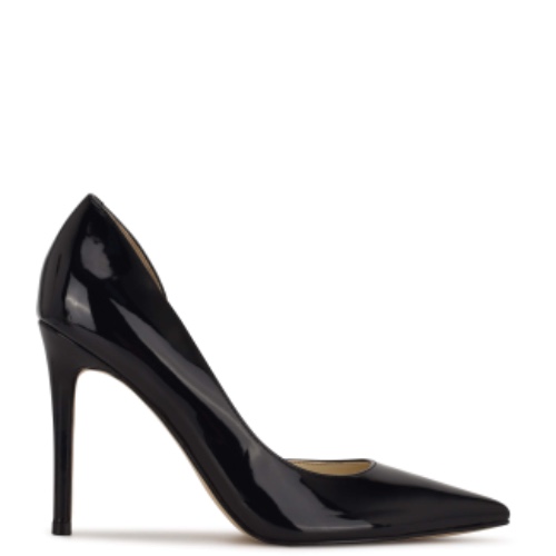 Folowe d'Orsay Pointy Toe Pumps | 10 / M / Black Patent
