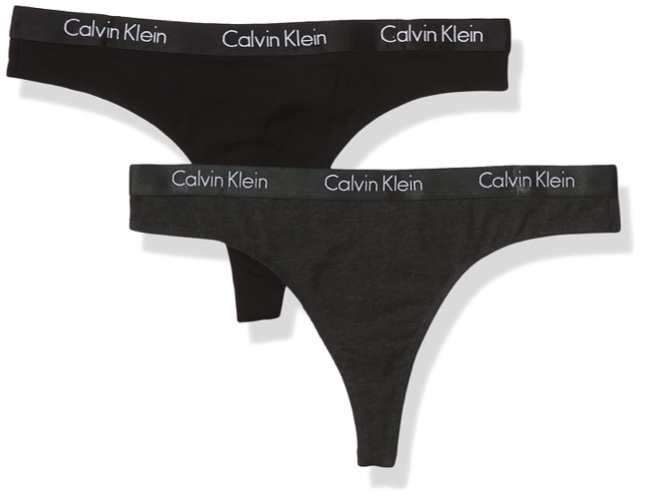 Calvin Klein Women's Motive Cotton Multipack Thong Panty