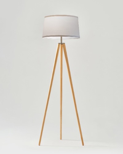 Emma Floor Lamp - Natural Wood