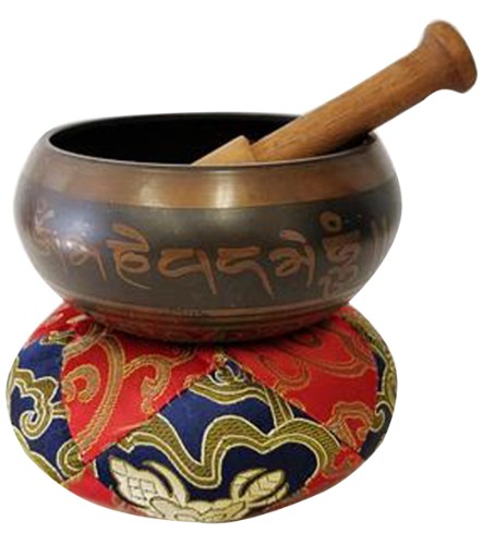 Yak & Yeti Tibetan Om Singing Bowl | Brass / OS