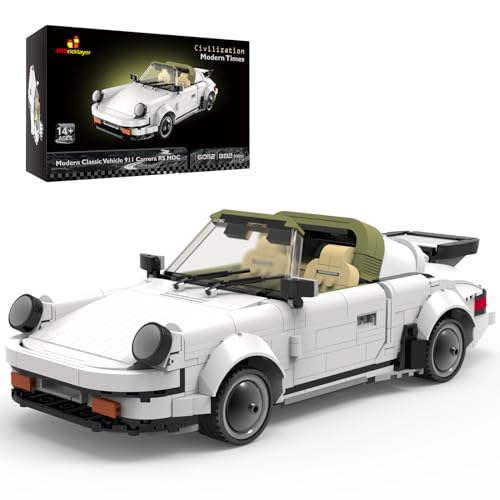 JMBricklayer Cars Building Sets 60112, Model Car Kits to Build for Adults Teens, Modern Vehicle Convertible Car Model Display Collection, Fathers Day Gifts Ideas for Men Women Boys Girls(882 Pieces)
