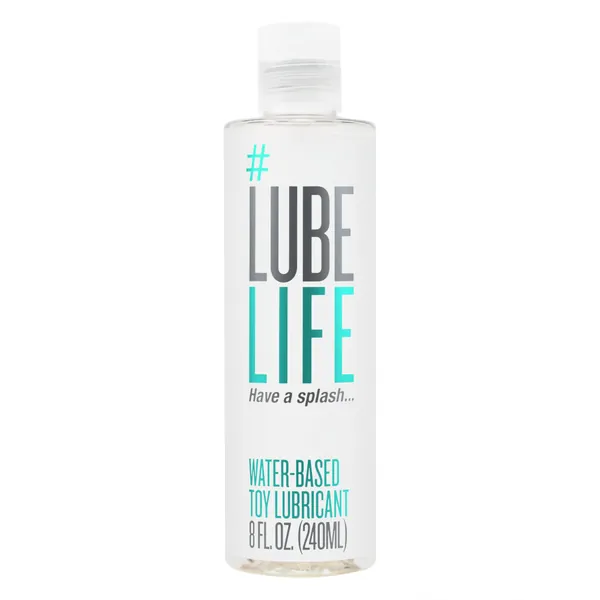 #Lubelife Water-Based Toy Lubricant, Toy-Safe lube for Men, Women and Couples, Non-Staining, 8 Fl Oz,
