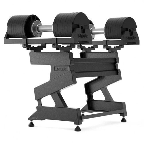 Snode Cast Iron Adjustable Dumbbell SET & Stand