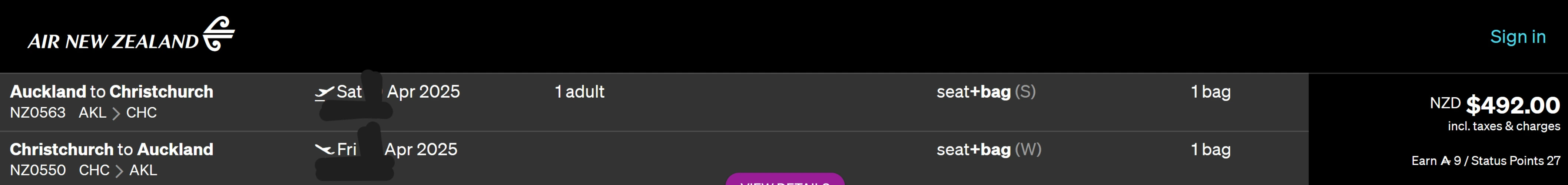 Christchurch Flights - Round Trip