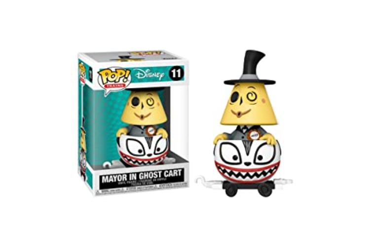 Funko POP Train: Nightmare Before Christmas - Mayor in Ghost Cart, Multicolor, 3.75 inches