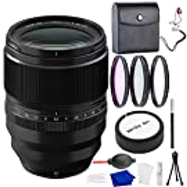 Fujifilm Fujinon XF 50mm f1.0 R WR Lens Bundle with Advanced Accessory and Travel Bundle | Fuji XF50mm Prime Lens (USA Authorized with Fujifilm Warranty)