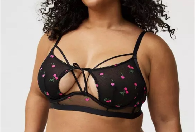 Cherry Lace Underwire Bra