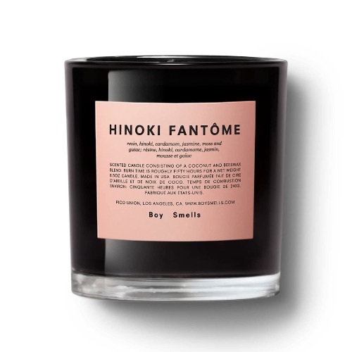 Hinoki Fantôme Boy Smells Candle | 50 Hour Long Burn | Coconut & Beeswax Blend | Luxury Scented Candles for Home (8.5 oz) - Hinoki Fantome