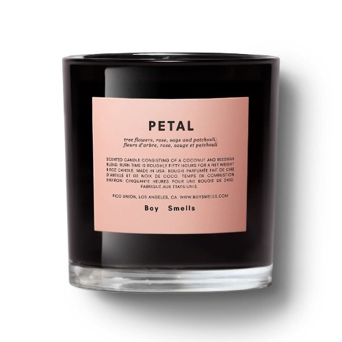 Petal Boy Smells Candle | 50 Hour Long Burn | Coconut & Beeswax Blend | Luxury Scented Candles for Home (8.5 oz) - Redhead