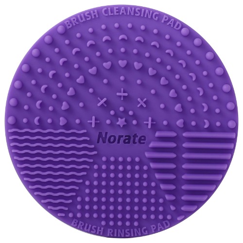 Brush Cleaning Mat, Silicone Makeup Cleaning Brush Scrubber Mat Portable Washing Tool Cosmetic Brush Cleaner with Suction Cup for Valentines Day - Cleaner-150ml