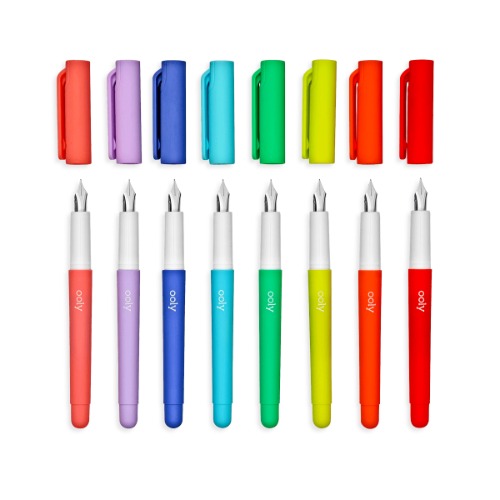 Color Write Fountain Pens - Set of 8