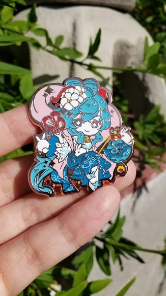 Genshin Impact Ganyu Autumn Festival Glow in the Dark Enamel Pin