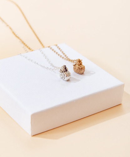 Swiss Roll Pusheen Charm Necklace