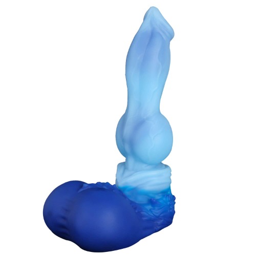 Nothosaur 「Graemen」 6.7 inch Long x 1.8 inch Wide Dildo Lifelike Huge Silicone Dildo, with Strong Suction Cup, for G-Spot Sex Adult Toys for Women and Couple beginer, Blue M - Plain Blue & Dark Blue M
