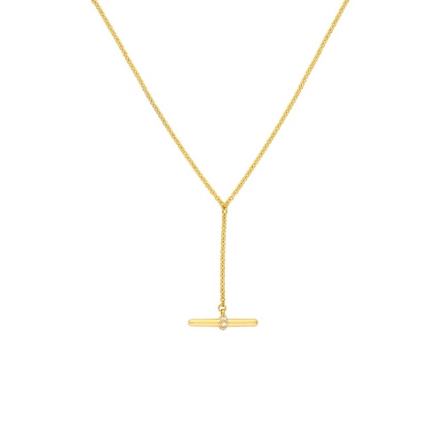 Toggle Lariat Necklace - 14K Yellow Gold
