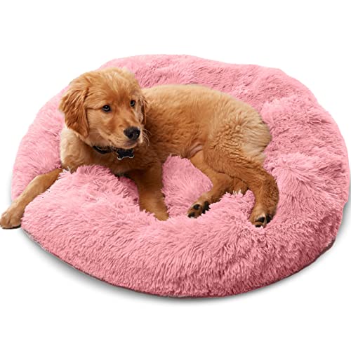 Premium Dog Beds for Large Dogs and Medium Dogs - Portable Dog Beds & Furniture - Dog Travel - Fits up to 25 lbs, (Small, Pink) - Small 23" - Pink