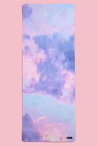 Heart in the Clouds Vegan Suede Yoga Mat by POPFLEX