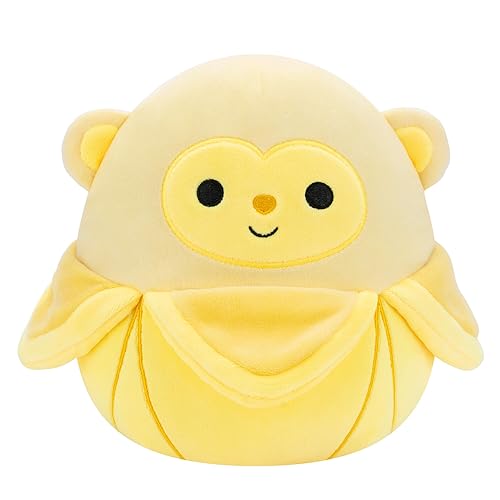 Squishmallows Original 8-Inch Pierogi Banana Monkey - Official Jazwares Plush - Banana Monkey
