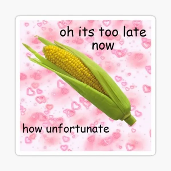 its too late now Sticker by bunnipop