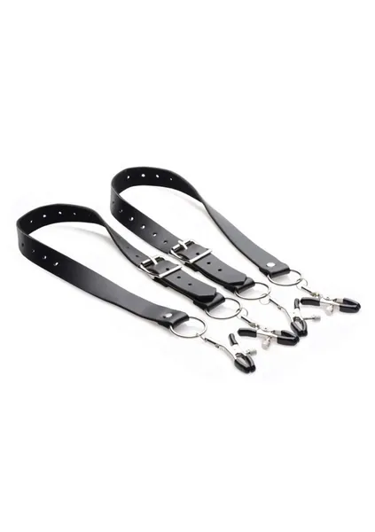 Master Series Spread Labia Spreader Straps With Clamps, 1 Count - 