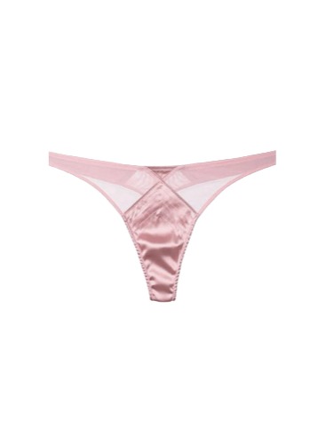 Top Stitch Thong | rose pink / 1 / XS