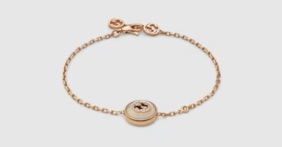 Gucci - Gucci Interlocking 18k diamond bracelet