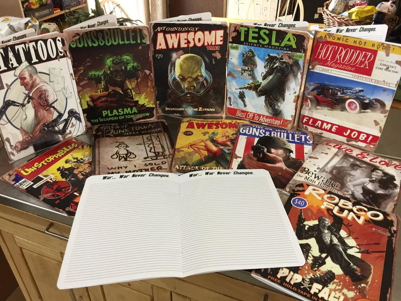 Un-Official Handmade Fallout 4 Magazines Journals/Books