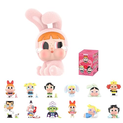 POP MART Crybaby x Powerpuff Girls Series Figures, Crybaby Blind Box Figures, Random Design Action Figures Collectible Toys Home Decorations, Holiday Birthday Gifts for Girls and Boys, Single Box - Crybaby Powerpuff Girls Series - Single Box