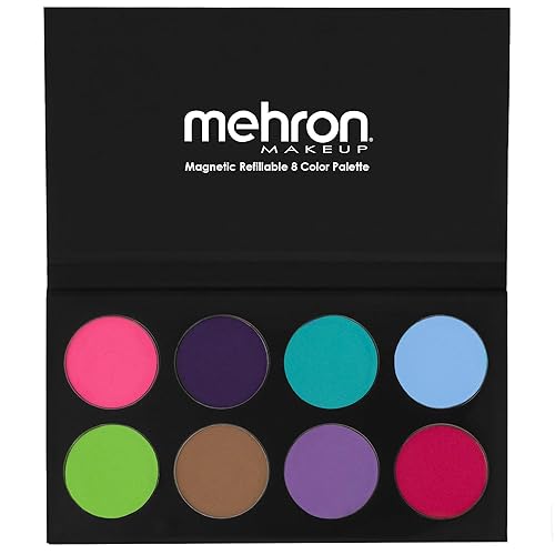 Mehron Makeup Paradise Makeup AQ 8 Color Island Palette (formerly Pastel Palette) | Body Paint & Face Paint Palette | Professional Water Activated Makeup for SFX, Halloween, & Cosplay - Island