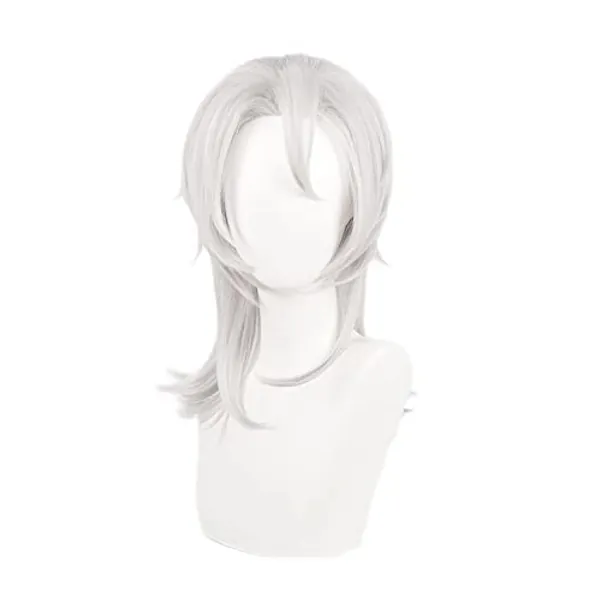 Tongtta Short Silver Cosplay Tengen Uzui Wig Halloween Costume Party Wig for Women