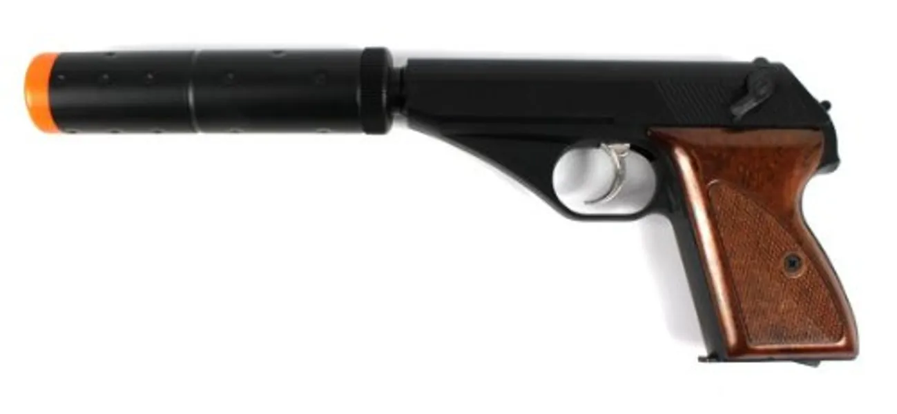 hfc 106 gas airsoft pistol green gas semi auto fps-250 (black)(Airsoft Gun)