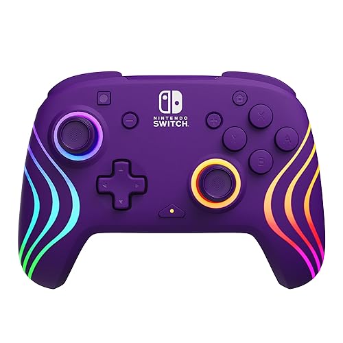 PDP Afterglow Wave Wireless Controller Purple Nintendo Switch - Prismatic - Purple