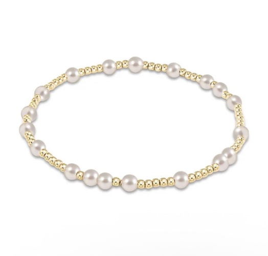 enewton hope unwritten 4mm bead bracelet - pearl