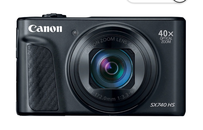 Canon SX740BK PowerShot SX740 HS Digital Camera - Black