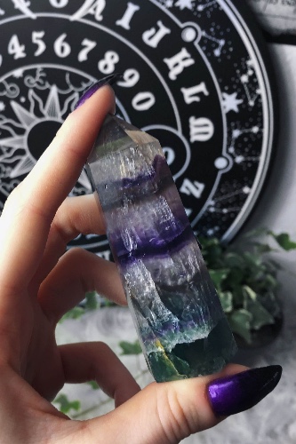 Fluorite Crystal - One Size / Multi / 100% Fluorite Crystal