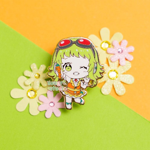 Virtual Vocalist Gumi Hard Enamel Pin - [A Grade] / Locking Clasp