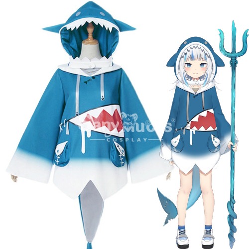 【In Stock】NIJISANJI Cosplay Vtuber Gawr Gura Cosplay Costume - S