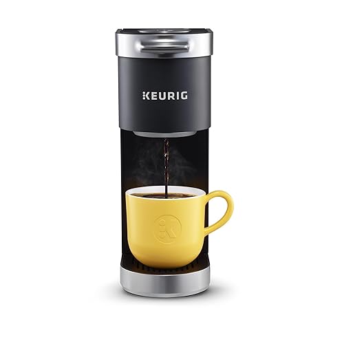 Keurig K-Mini Plus Single Serve K-Cup Pod Coffee Maker, with 6 to 12oz Brew Size, Stores up to 9 K-Cup Pods, Travel Mug Friendly, Matte Black - Matte Black