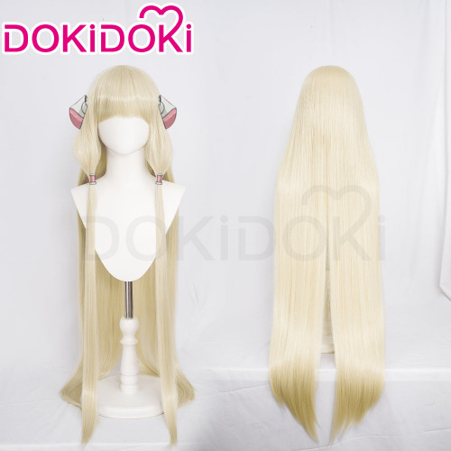 【Ready For Ship】DokiDoki Anime Chobits Cosplay Chi Wig Long Straight White Hair | Wig Only-Ready For Ship