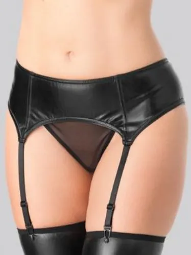 Lovehoney Fierce Wet Look Suspender Belt