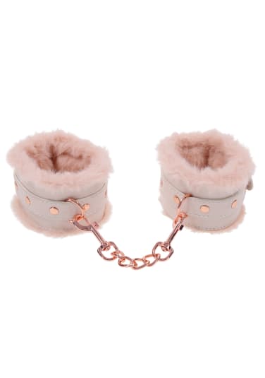 Peaches 'n CreaMe Fur Handcuffs | Babeland Toy Store