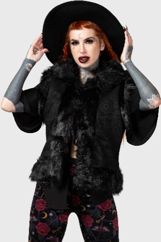 Terradalia Faux Fur Gilet | M / Black / 90% Polyester 10% Elastane