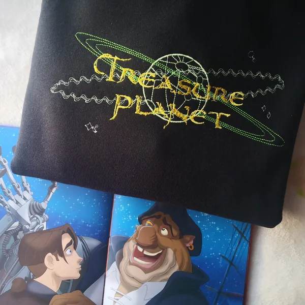 Treasure Planet Embroidery -Jim Hawkins Sweatshirt -Cozy Unisex Adult Fit