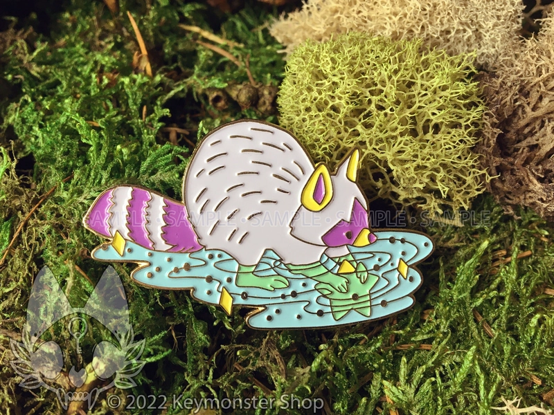 Star Washer Raccoon Enamel Pin