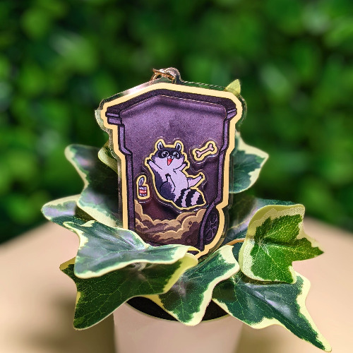 Garbagechild Raccoon Charm (Shake-able!)